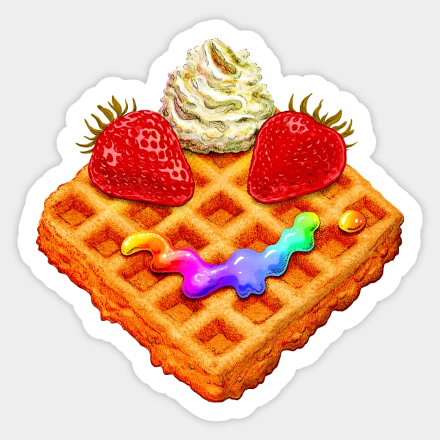 WAFFLE Sticker by helloVONK